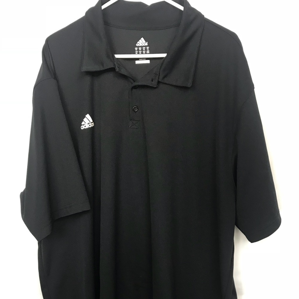 Adidas Climalite 4XL Golf Black Polo Short Sleeve